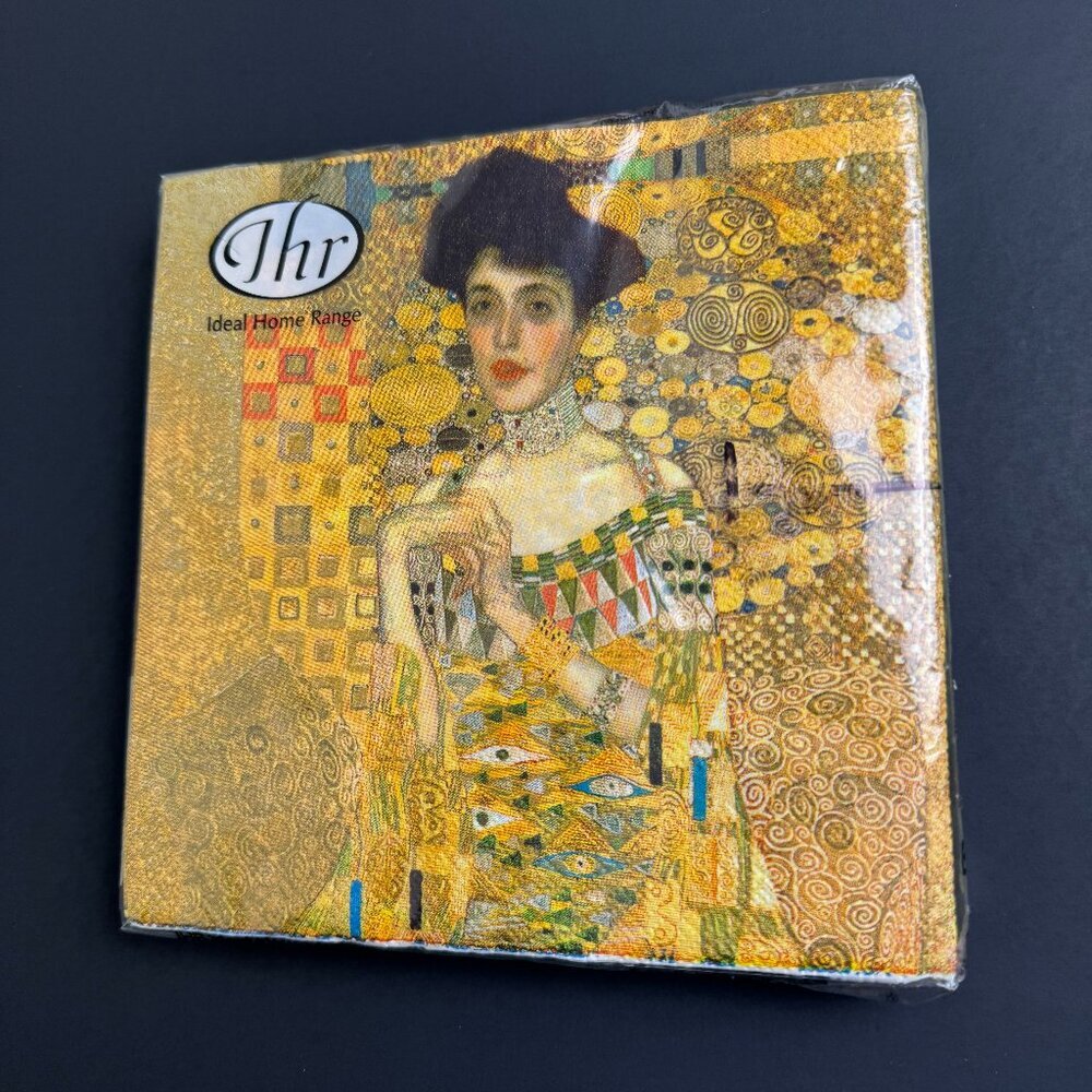 IHR Paper 20 Lunch Napkins 13” X 13 ” Klimt - Adele Bloch - Bauer